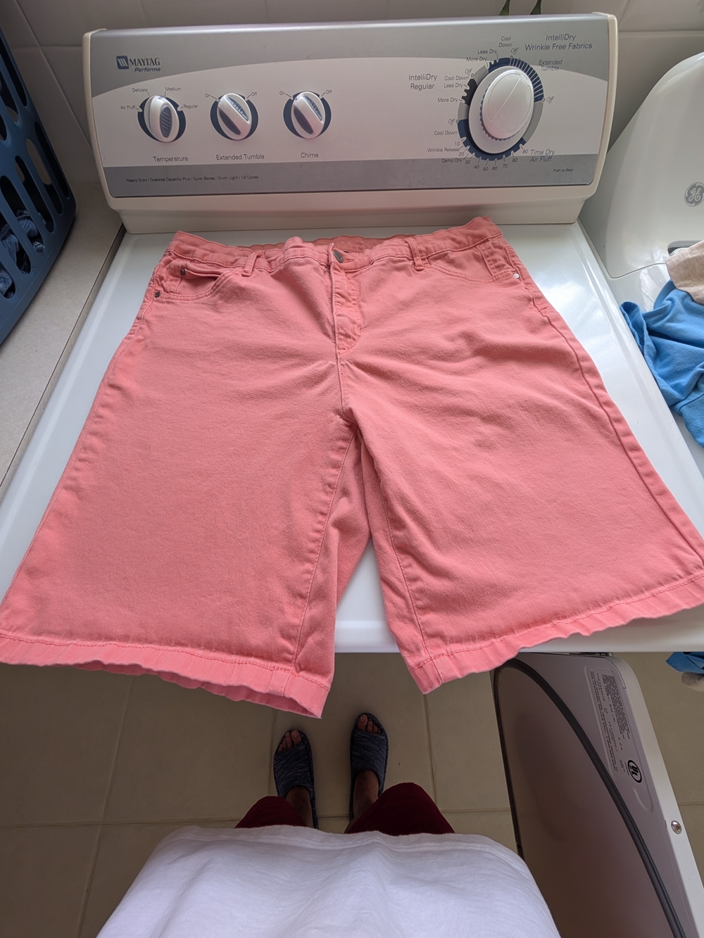 Women's Coral Pink Casual Shorts
